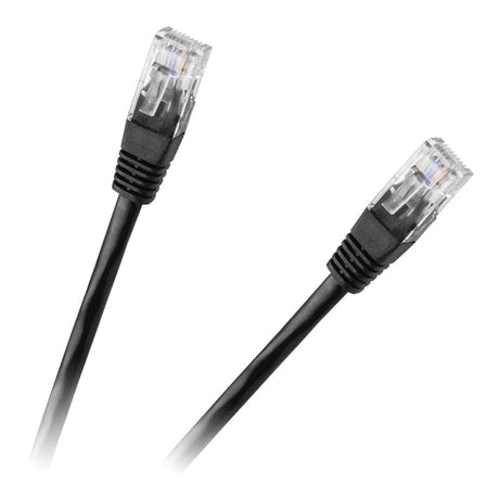 Lechpol PATCHCORD UTP CAT 6E CCA NEGRU 0.5M