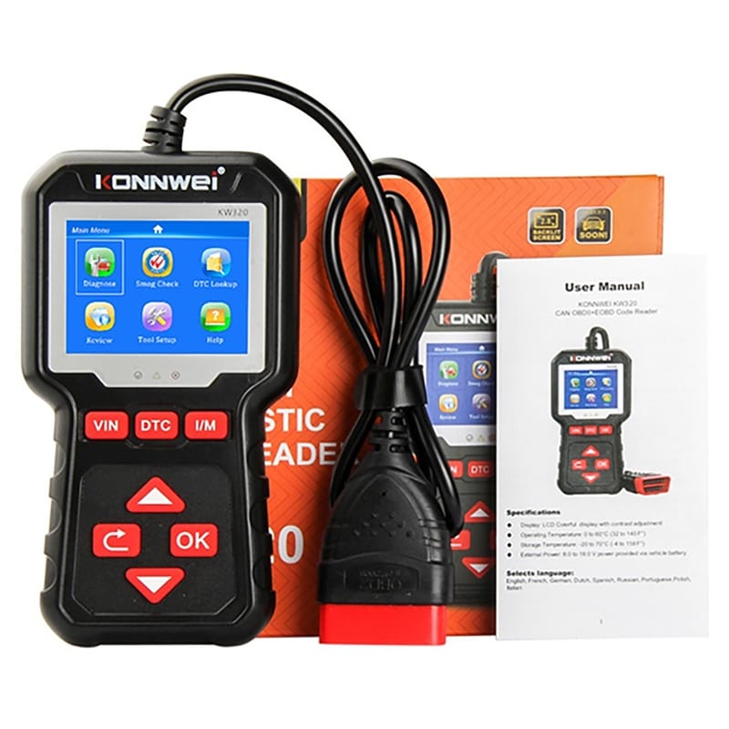 Konnwei Tester multimetru Multimetru Diagnoza OBD2 Konnwei KW320 | Auto Scanner, Citire Coduri Eroare