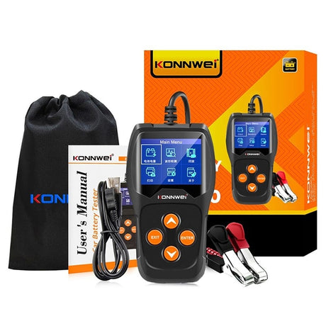 Konnwei Accesorii auto Tester Baterii Auto Konnwei KW600 | 12V, 100-2000 CCA, Display Digital