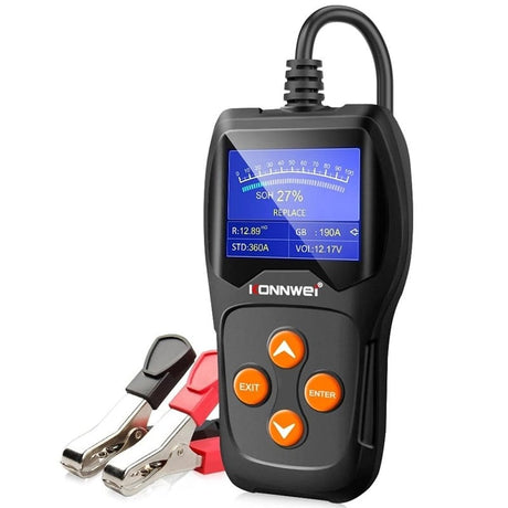 Konnwei Accesorii auto Tester Baterii Auto Konnwei KW600 | 12V, 100-2000 CCA, Display Digital