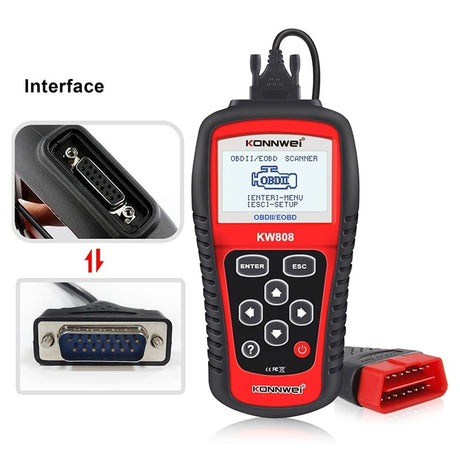 Konnwei Multimetru Multimetru Diagnoza Auto Konnwei KW808 | OBD2, Resetare Erori, Citire Coduri