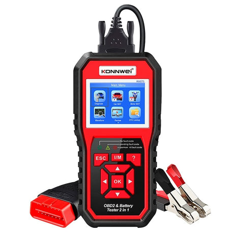 Konnwei Multimetru Multimetru Auto Konnwei KW870 | Diagnoza OBD2, Ecran LCD, Citire Coduri Eroare