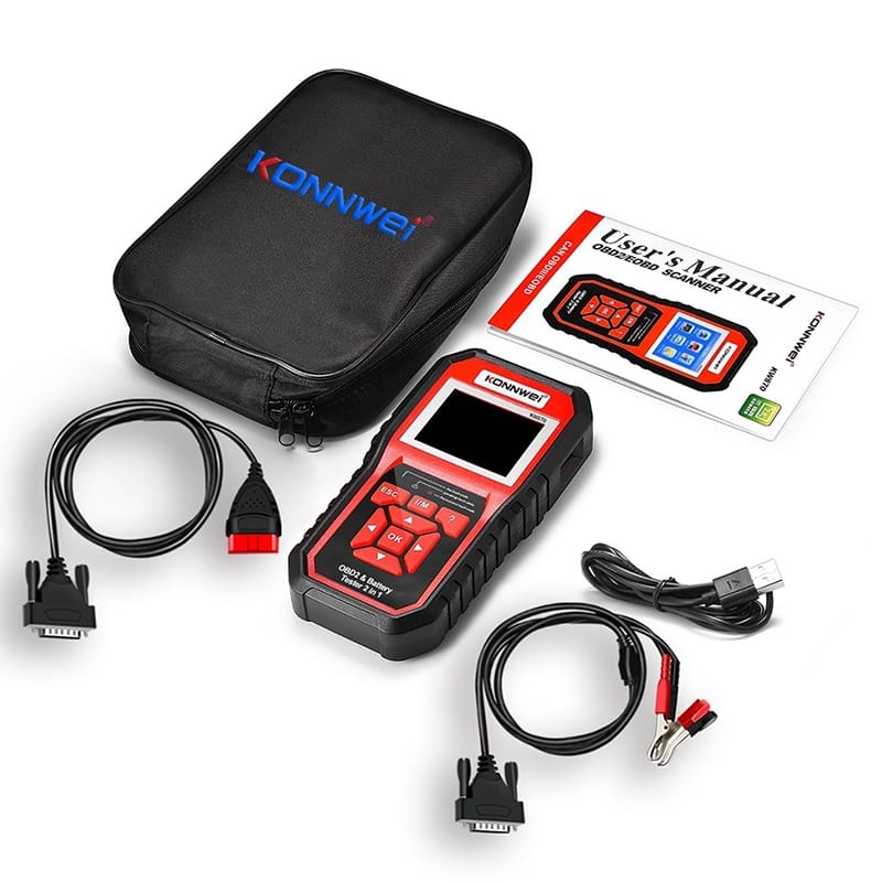 Konnwei Multimetru Multimetru Auto Konnwei KW870 | Diagnoza OBD2, Ecran LCD, Citire Coduri Eroare