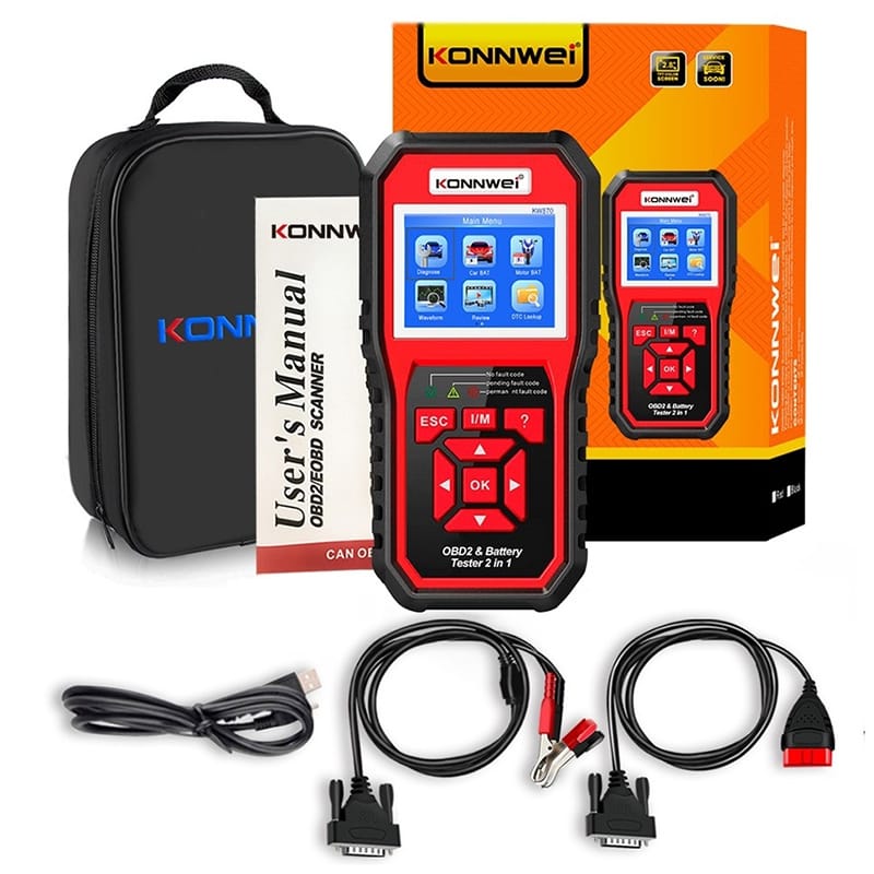 Konnwei Multimetru Multimetru Auto Konnwei KW870 | Diagnoza OBD2, Ecran LCD, Citire Coduri Eroare