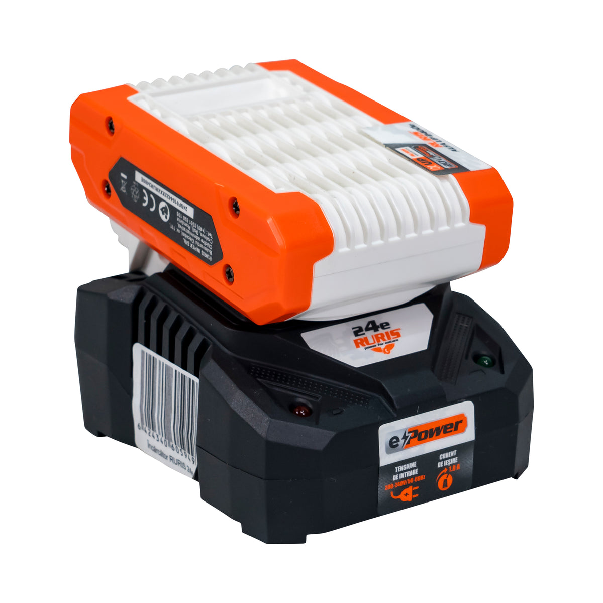 Kit acumulator + încărcător RURIS Alfa Up 2424e