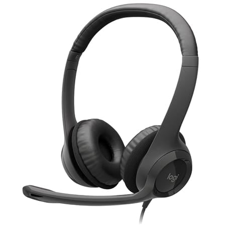 Logitech Casti Casti Logitech H390 | USB, Cu Microfon, Cu Fir, Negru