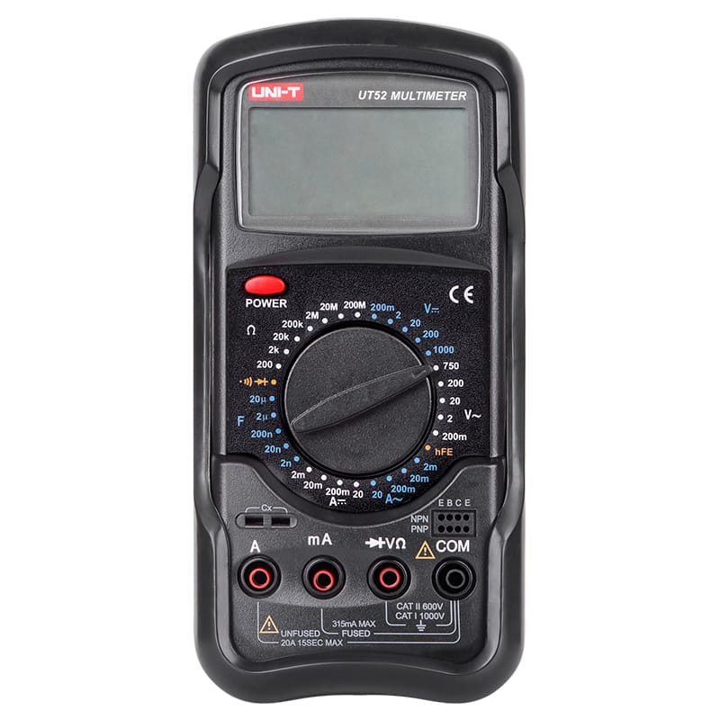 UNI-T Multimetru Multimetru UNI-T UT52 | Digital, Afisaj LCD, Testare Continuitate