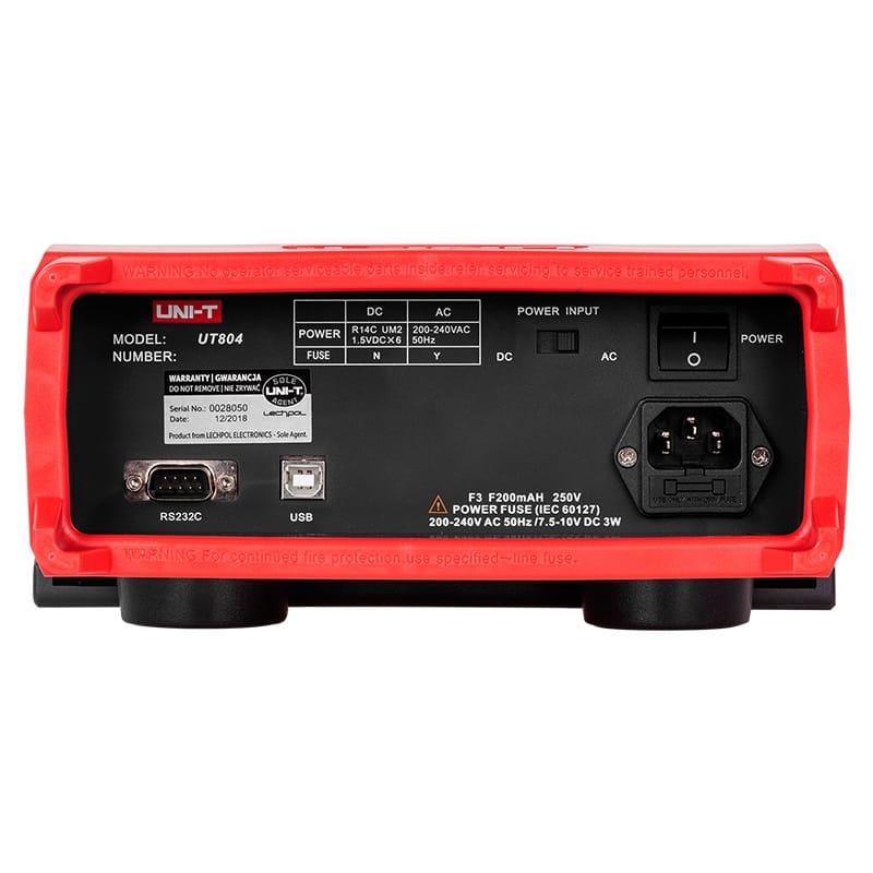 UNI-T Multimetru Multimetru UNI-T UT804 | Laborator, Masurare Tensiune AC/DC, Curent, Rezistenta