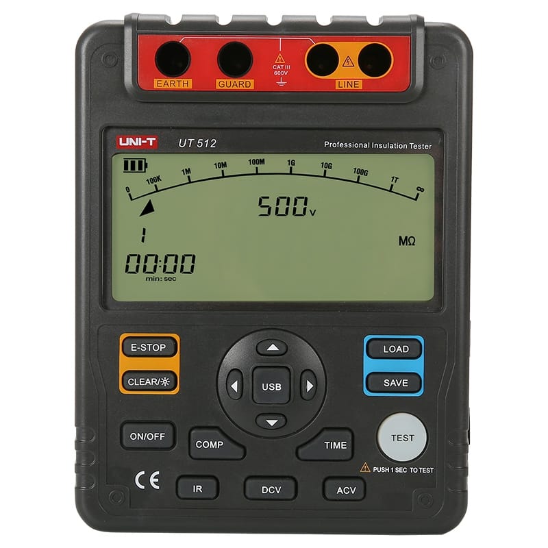 UNI-T Tester multimetru Multimetru UNI-T UT512 MIE0131 | Testare Rezistenta Izolatie, 5000V