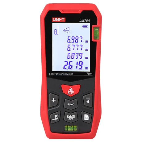 UNI-T Telemetru digital Telemetru Digital UNI-T LM70A | 70m, Precizie ±2mm, IP54, LCD