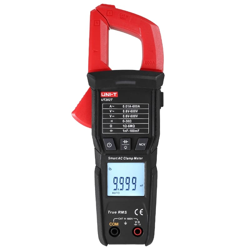 UNI-T Clampmetru digital Clampmetru Digital UNI-T UT202T | 600V, 600A, Multimetru AC/DC