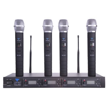 Azusa Statie radio Statie Radio Azusa MIK0116-4 | 4 Microfoane UHF PLL400, Fara Fir