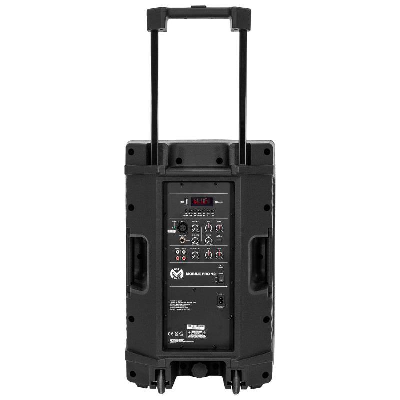 Mac Mah Boxă Portabilă PA Mac Mah Mobile Pro 12, 250W RMS, 12”, Bluetooth/USB, TWS, Baterie, 2 Microfoane Wireless UHF