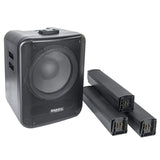 Ibiza Sound Sistem boxă activă tip coloană Ibiza Sound 350W RMS, subwoofer 12”, Bluetooth/USB/SD, iluminare LED, TWS