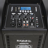 Ibiza Sound Sistem boxă activă tip coloană Ibiza Sound 350W RMS, subwoofer 12”, Bluetooth/USB/SD, iluminare LED, TWS