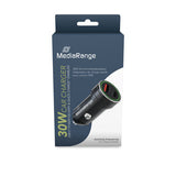 Încărcător USB-C MediaRange MRMA120 | 30W, Fast Charge, Negru