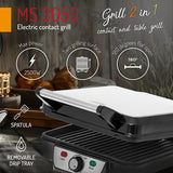 Mesko Gratar electric Gratar Electric Mesko MS3050 | 2500W, Putere Reglabila, Tava Detasabila