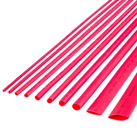 Cabletech Set conectori Tub Termocontractabil Cabletech NAR0254.1 | 2.5mm, 1m, Rosu, Set 10buc