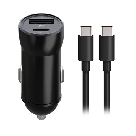 Maxlife INCARCATOR AUTO 1XUSB 20W + 1X USB-C 60W + CABLU USBC - USB-C