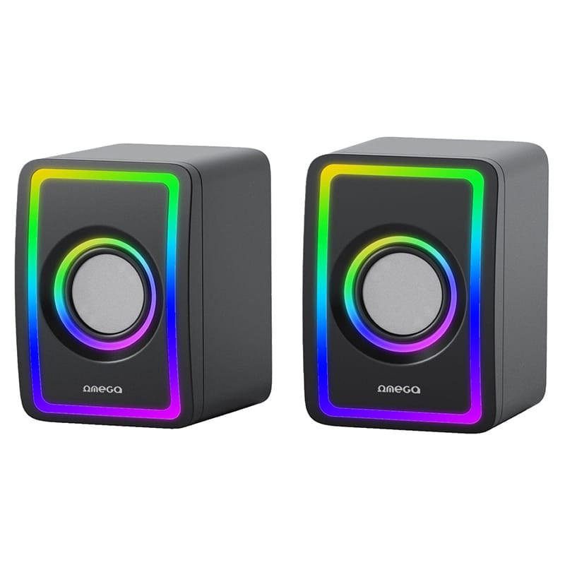 Omega DIFUZOARE STEREO 2.0 6W RMS RGB USB 3.5MM