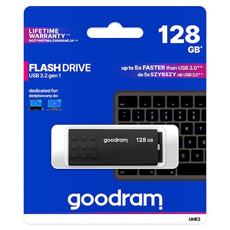 Goodram FLASH DRIVE 128GB USB 2.0 UME3 GOODRAM