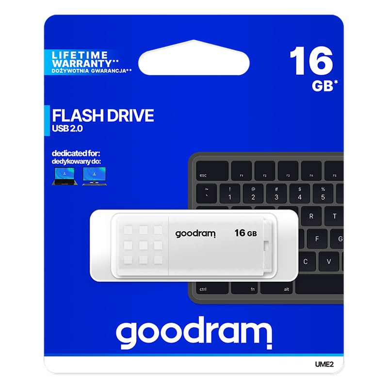 Goodram FLASH DRIVE 16GB USB 2.0 UME2 GOODRAM