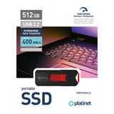 Platinet SSD DRIVE PORTABIL USB 3.2 MAX 400MB/S 512GB