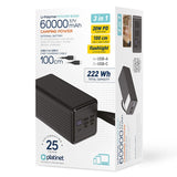 Platinet Power bank Power Bank Platinet PMPB6020 | 60000mAh, 20W