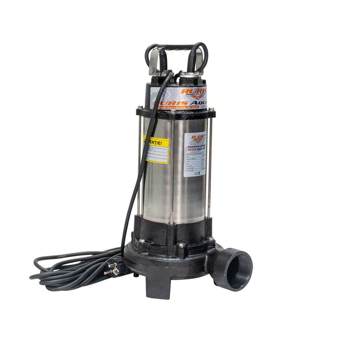 Ruris Pompa submersibila Pompa submersibila RURIS Aqua 35 | 1300W, Debit 18m³/h, Înălțime maximă refulare 12m