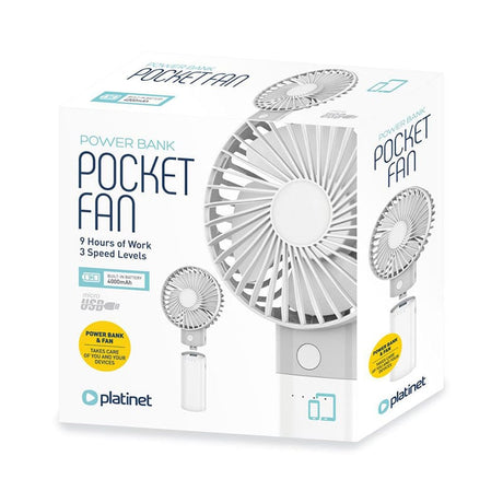 Platinet Ventilator Ventilator Birou Platinet PRDF6107 | Reincarcabil, PowerBank 4000mAh