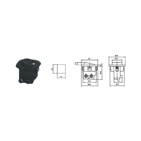 Lechpol INTRERUPATOR RS101 NEGRU