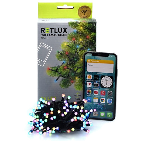 Retlux Resigilat - Sir iluminat Sir Iluminat Festiv Smart Retlux R-RXL361 | 9.5m, WiFi, Multicolor