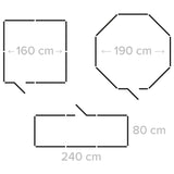 Rebel TARC MODULAR PENTRU CAINI 8 PANOURI 80X60 CM REBEL ANIM