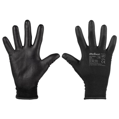 Rebel MANUSA LUCRU POLIURETAN MARIME 10 / XL SET 12 BUC REBEL