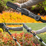 Rebel Trimmer Trimmer Gard Viu Telescopic + Drujba Rebel RB-5005.1 | 20V, Fara Accesorii