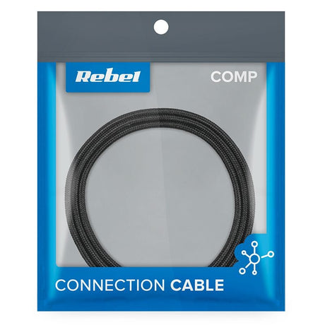 Rebel CABLU USB - MICRO USB 100CM NEGRU REBEL