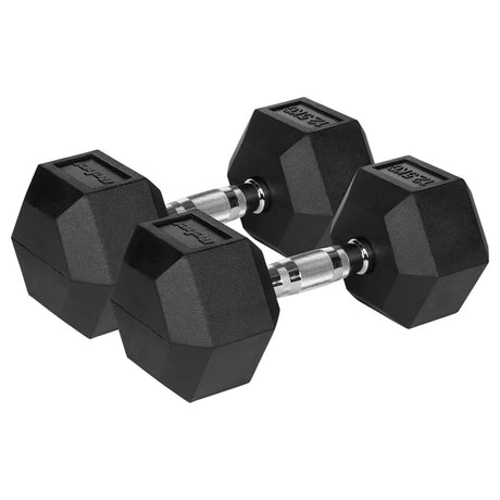 Rebel Gantere Gantere Rebel RBA-2325-12.5 | Hex, Fonta Cauciucata, 2x12.5kg