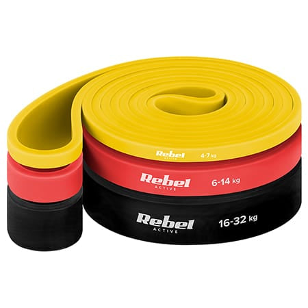 Rebel SET 3 BENZI ELASTICE POWER BAND 4-32KG REBEL ACTIVE