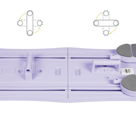 Rebel Placa gonflabila Placa Pilates Multifunctionala Rebel RBA-3069-PU | 9 in 1, Purple