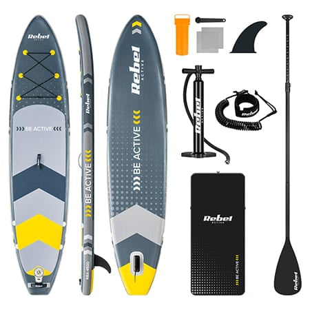 Rebel Placa gonflabila Placa Gonflabila Stand Up Paddle Rebel RBA-4500 | 350x80x15 cm