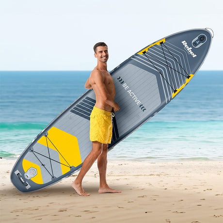 Rebel Placa gonflabila Set Placa Gonflabila Stand Up Paddle Rebel RBA-4507-G | 335x84x15cm, Cu Scaun