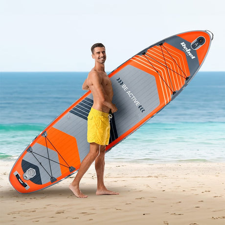 Rebel Placa gonflabila Set Placa Gonflabila Stand Up Paddle Rebel RBA-4507-OR | 335x84x15cm, Cu Scaun, Portocaliu