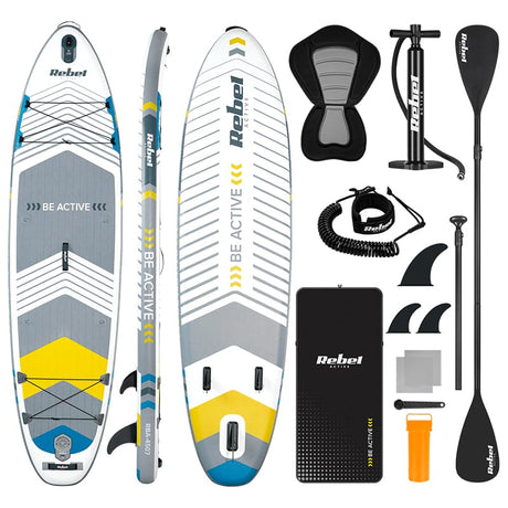 Rebel Placa gonflabila Placa Gonflabila Stand Up Paddle Rebel Active RBA-4507-WH | SUP, Alb