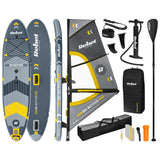 Rebel SET PLACA GONFLABILA WINDSURFING SUP 305X76X15 CM