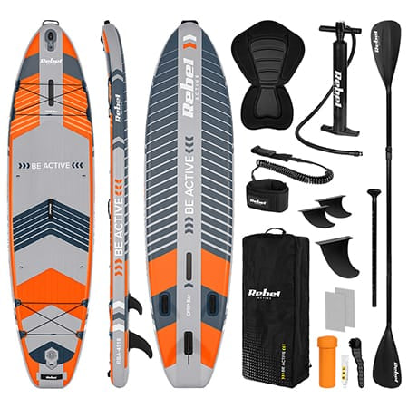 Rebel SET PLACA GONFLABILA STAND UP PADDLE SUP PRO REBEL ACTI
