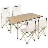 Rebel SET CAMPING MASA+4 SCAUNE METALICE PLIABIL REBEL ACTIVE