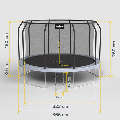 Rebel TRAMBULINA 12FT 366CM REBEL ACTIVE