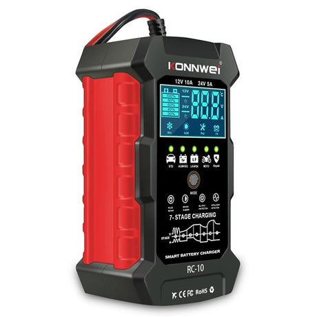 Konnwei Accesorii auto Redresor Auto Konnwei RC-10 | 12V/24V, Incarcare Inteligenta