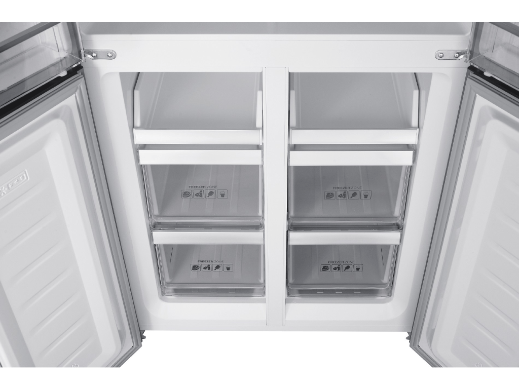 Tesla WG Side by side Frigider Side by Side Tesla RM4700FHBE | 466L, No Frost, Inverter, Sticla Negru, 79.5x73.5x180cm
