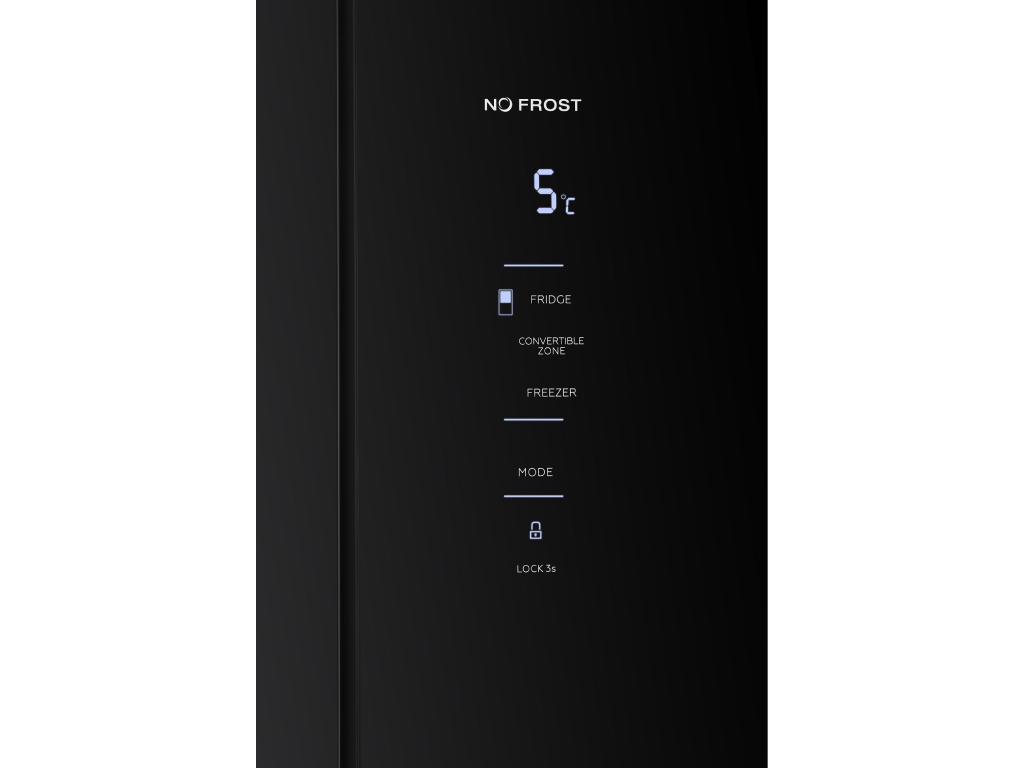 Tesla WG Side by side Frigider Side by Side Tesla RM4700FHBE | 466L, No Frost, Inverter, Sticla Negru, 79.5x73.5x180cm
